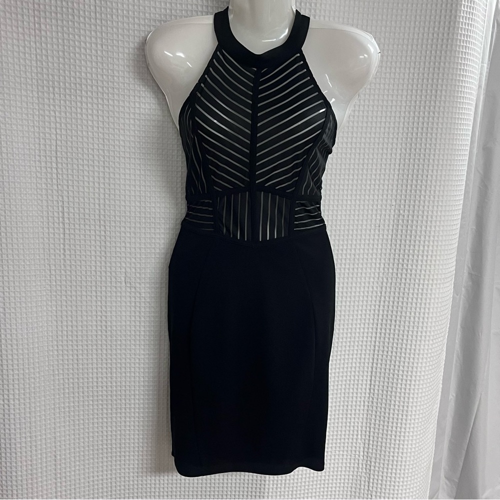 Iris ladies Elegant Black Halter Dress size large (NWT)